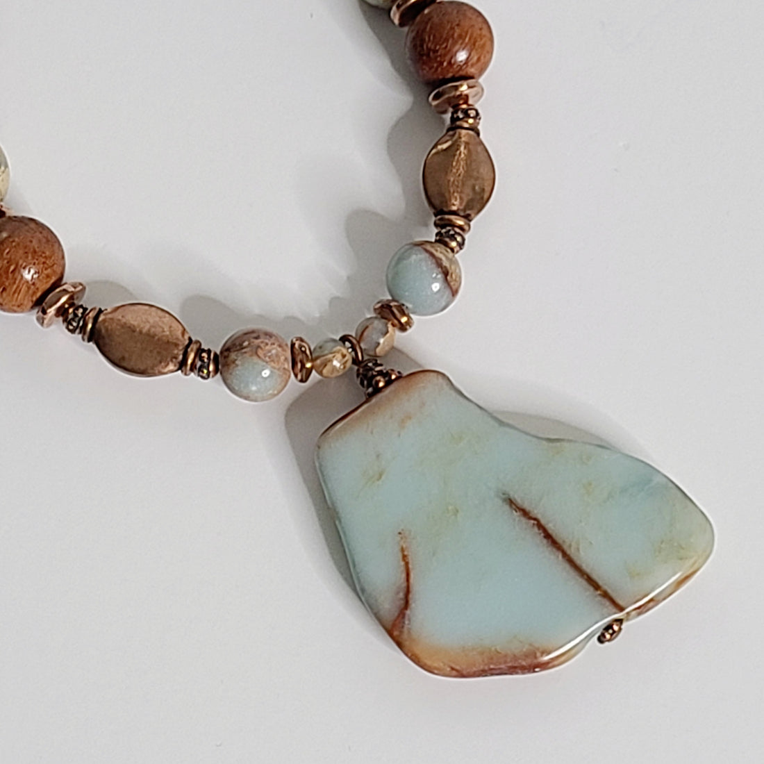 Aqua Terra Jasper Full Beaded Necklace