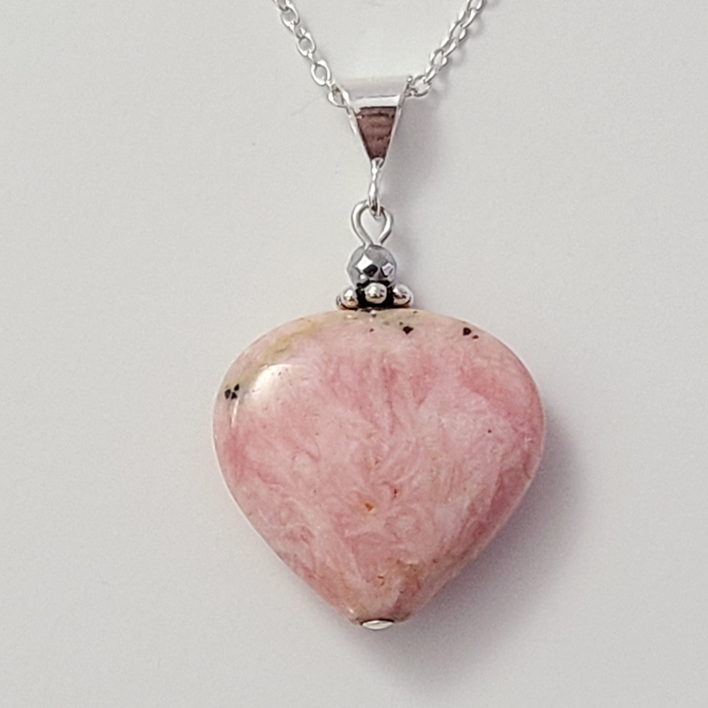 Rhodochrosite Pendant Necklace