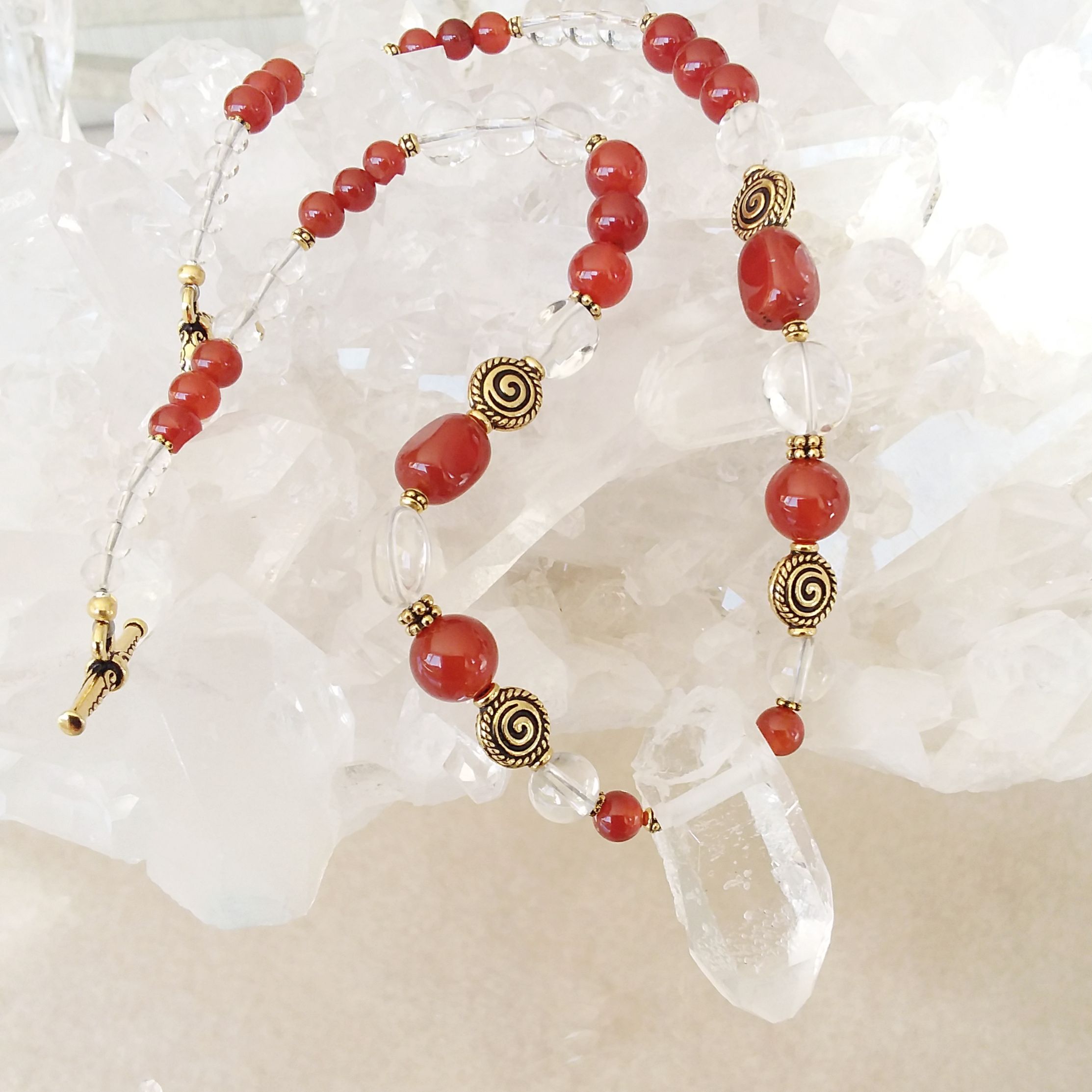 Carnelian Full Beaded Necklace