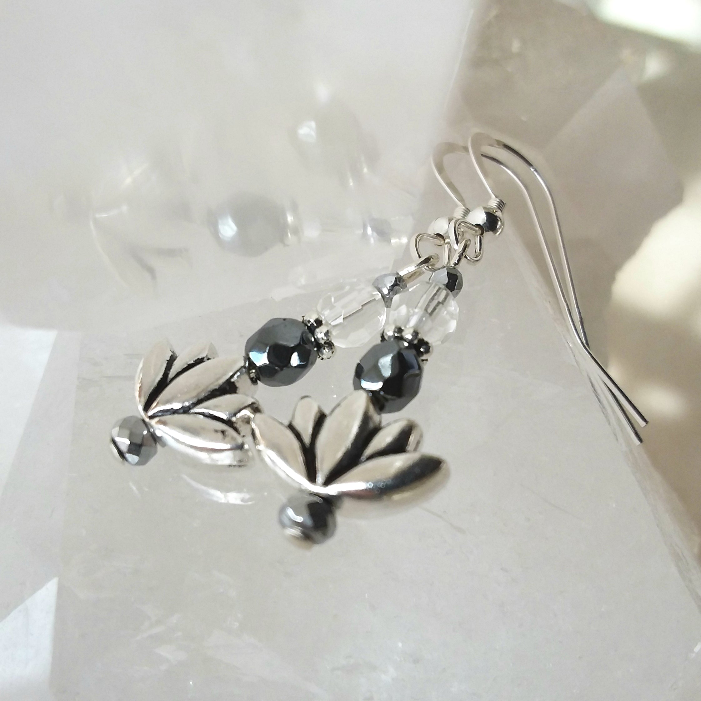Lotus Flower French Hook Earrings