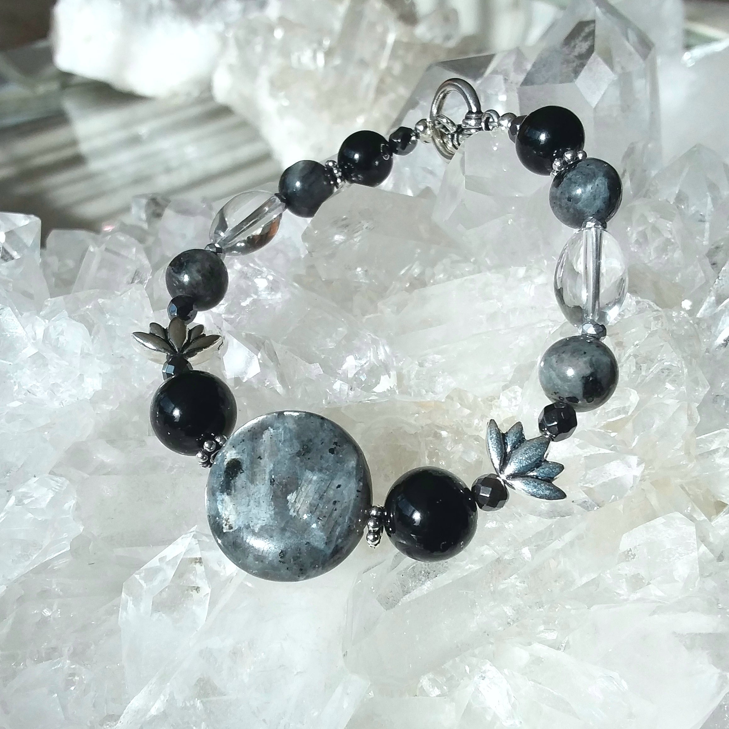 Larvikite Toggle Bracelet