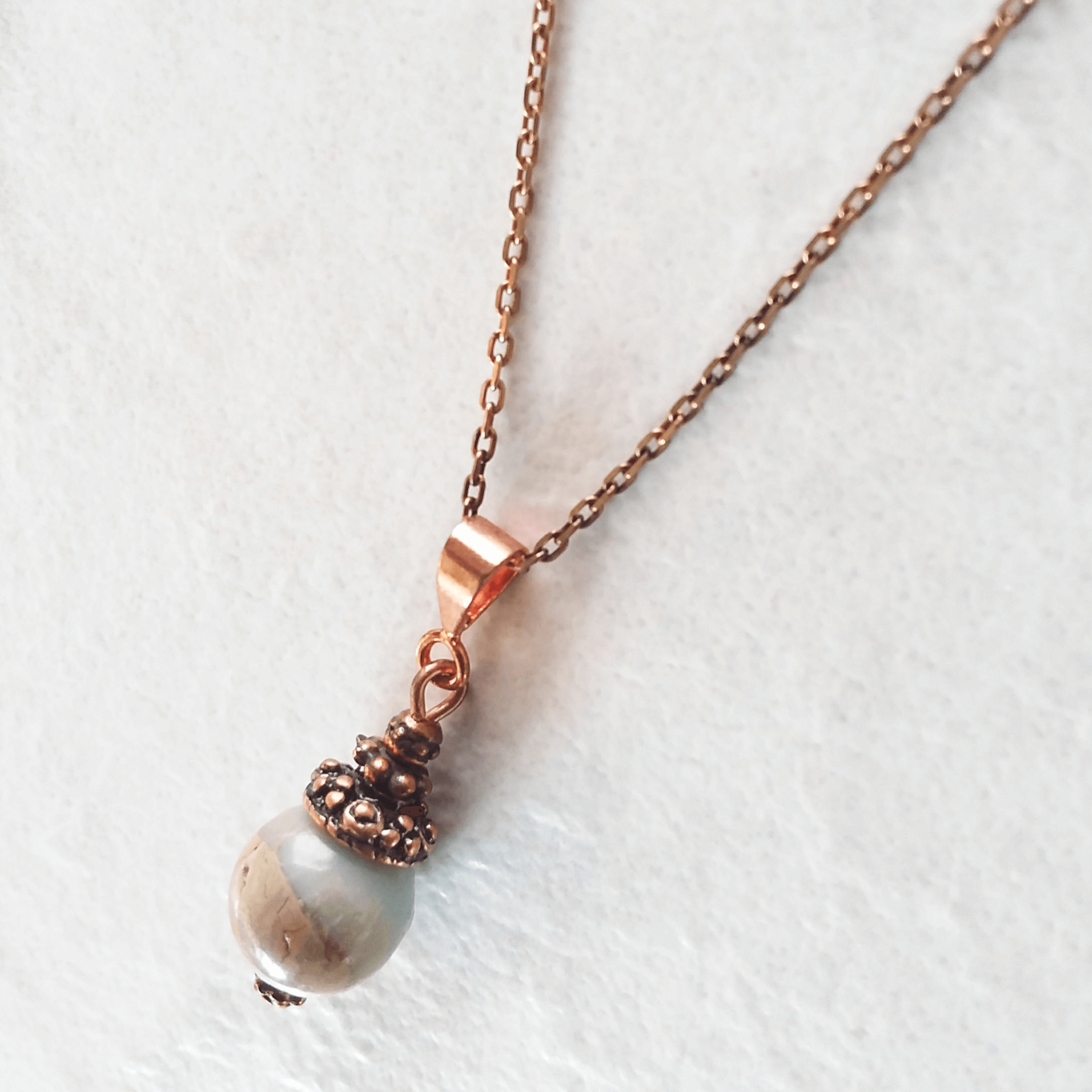 Aqua Terra Jasper Single Gem Necklace