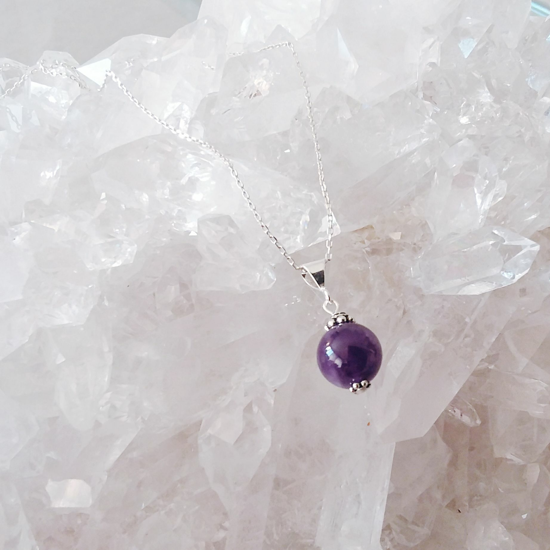 Amethyst Single Gem Necklace