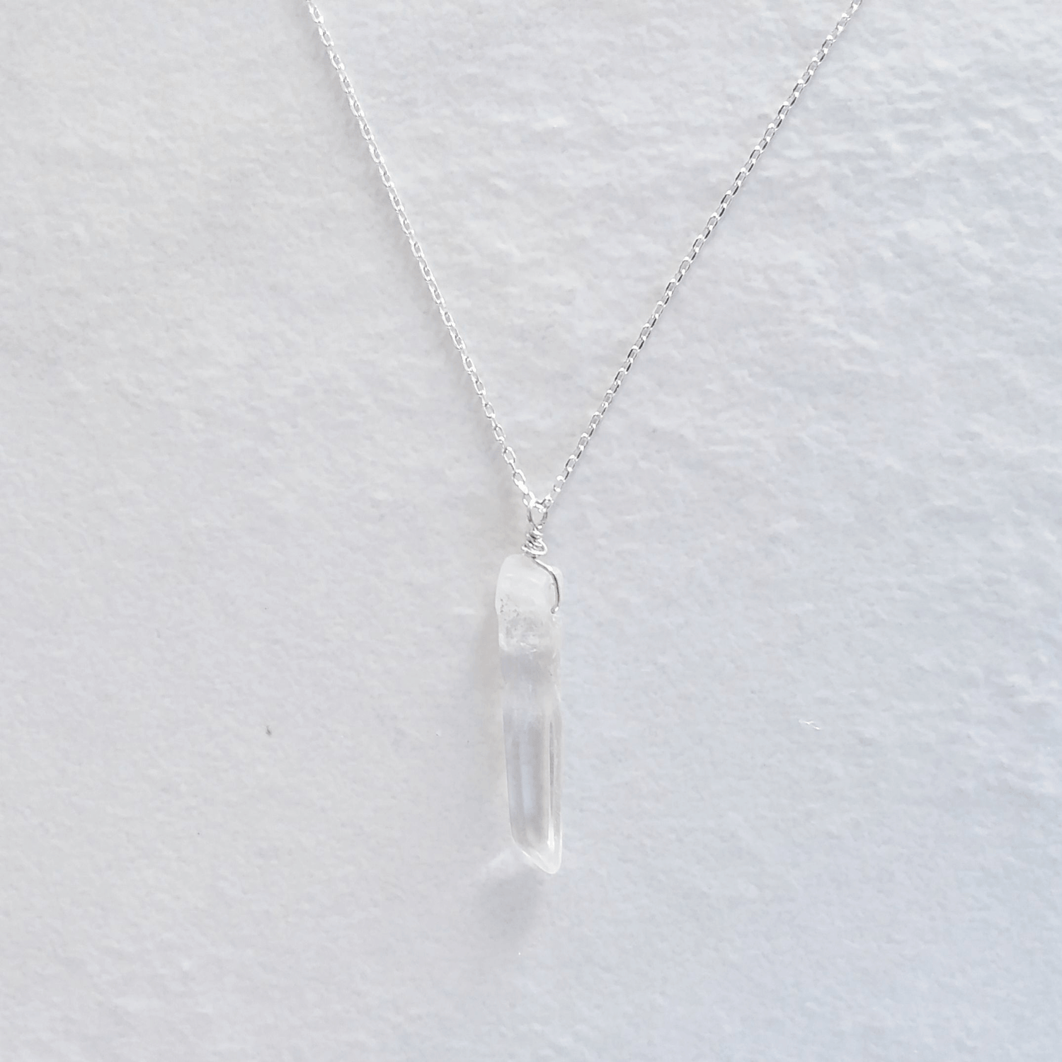 Crystal Quartz Point Short Necklace