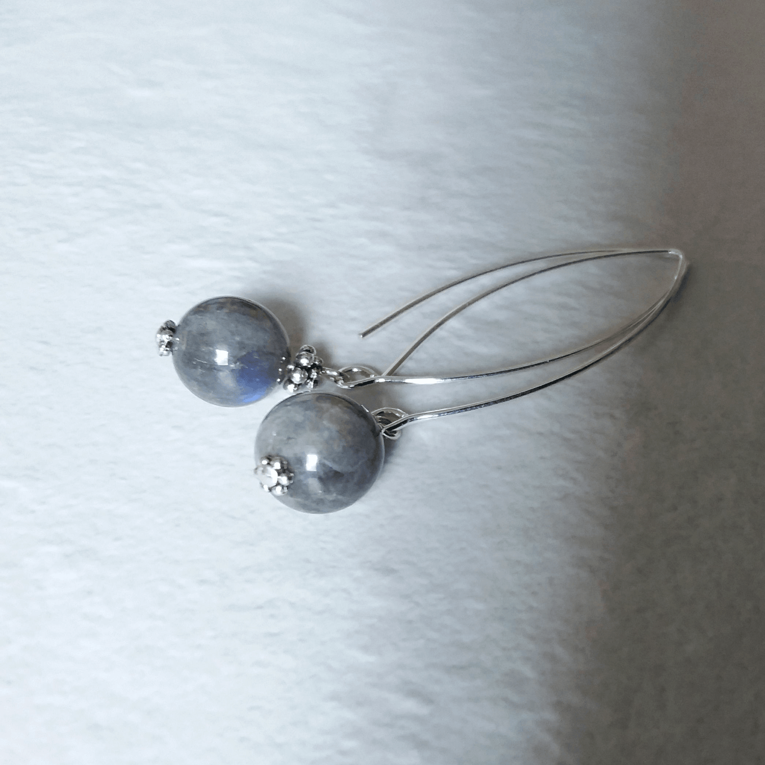 Labradorite Bow Dangle Earrings