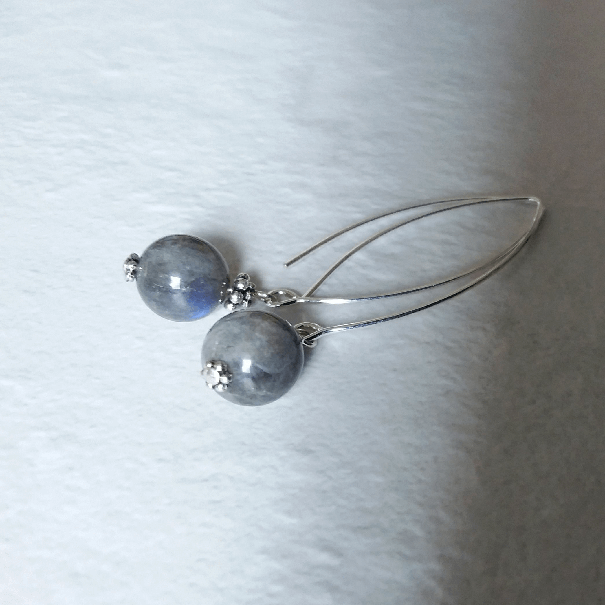 Labradorite Bow Dangle Earrings