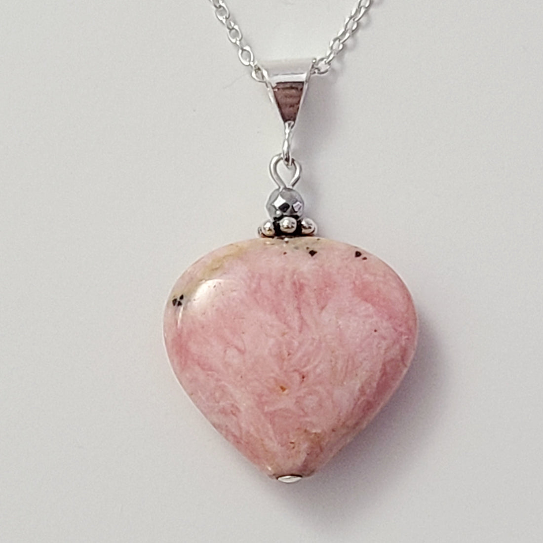 Rhodochrosite Pendant Necklace
