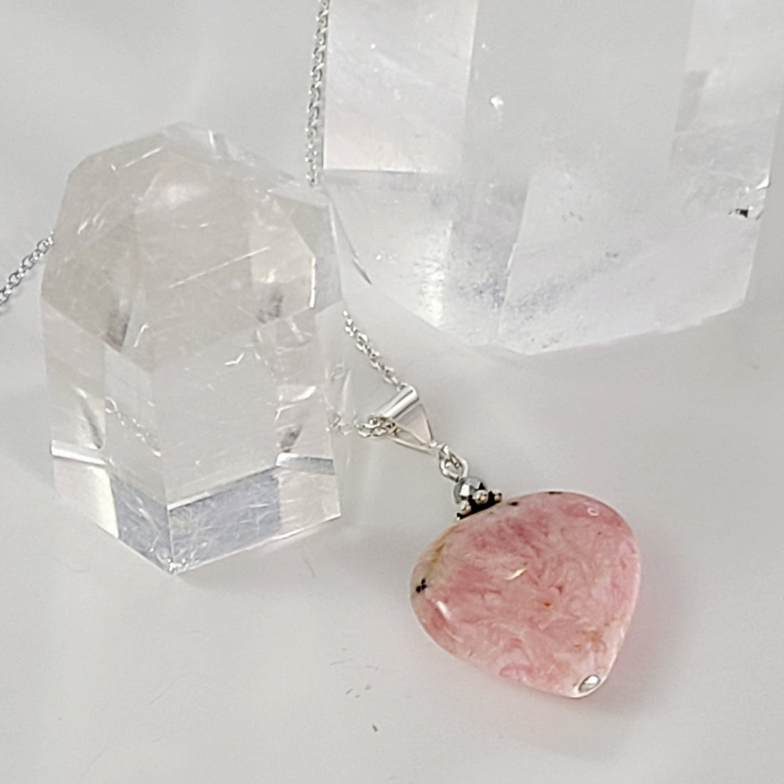 Rhodochrosite Pendant Necklace