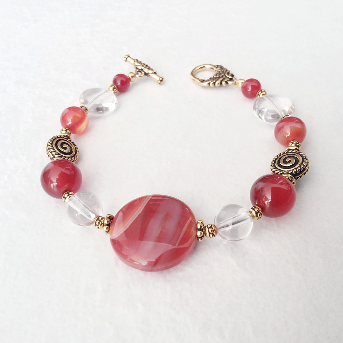 Carnelian Toggle Bracelet