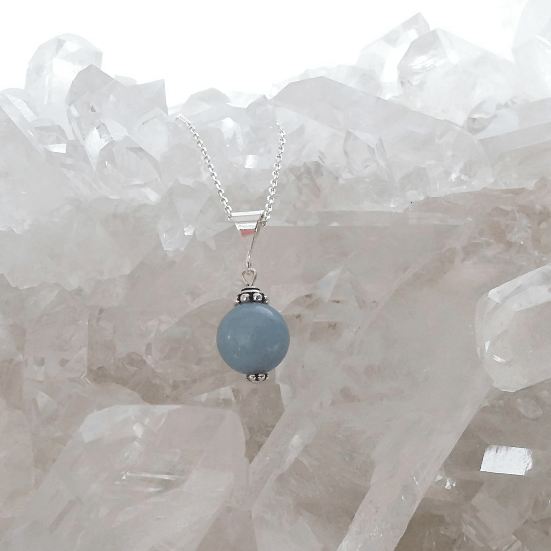 Angelite Single Gem Necklace