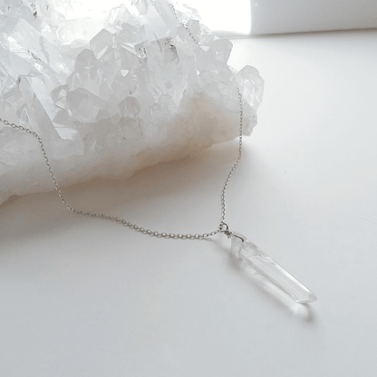 Crystal Quartz Point Short Necklace