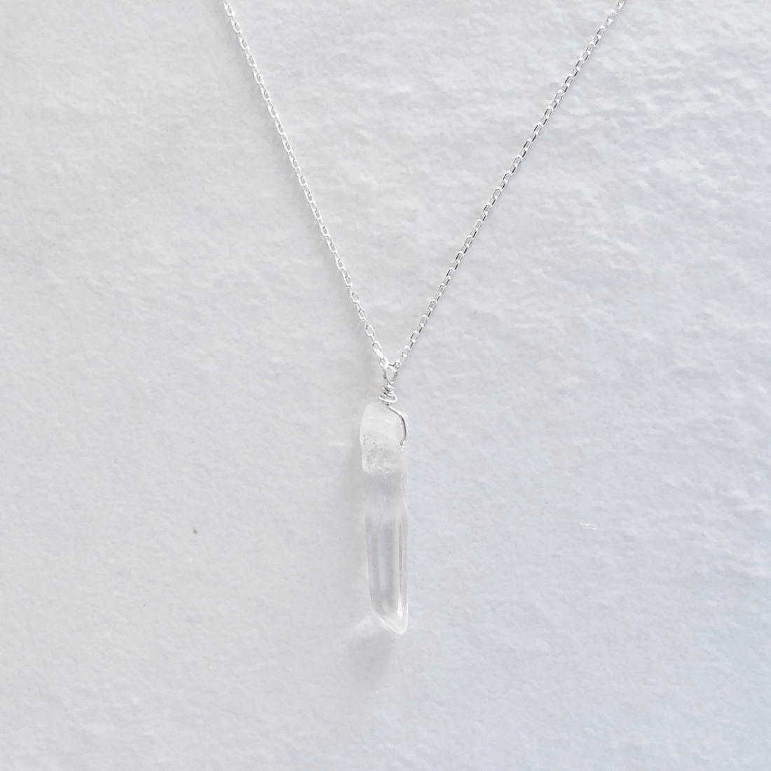 Crystal Quartz Point Short Necklace