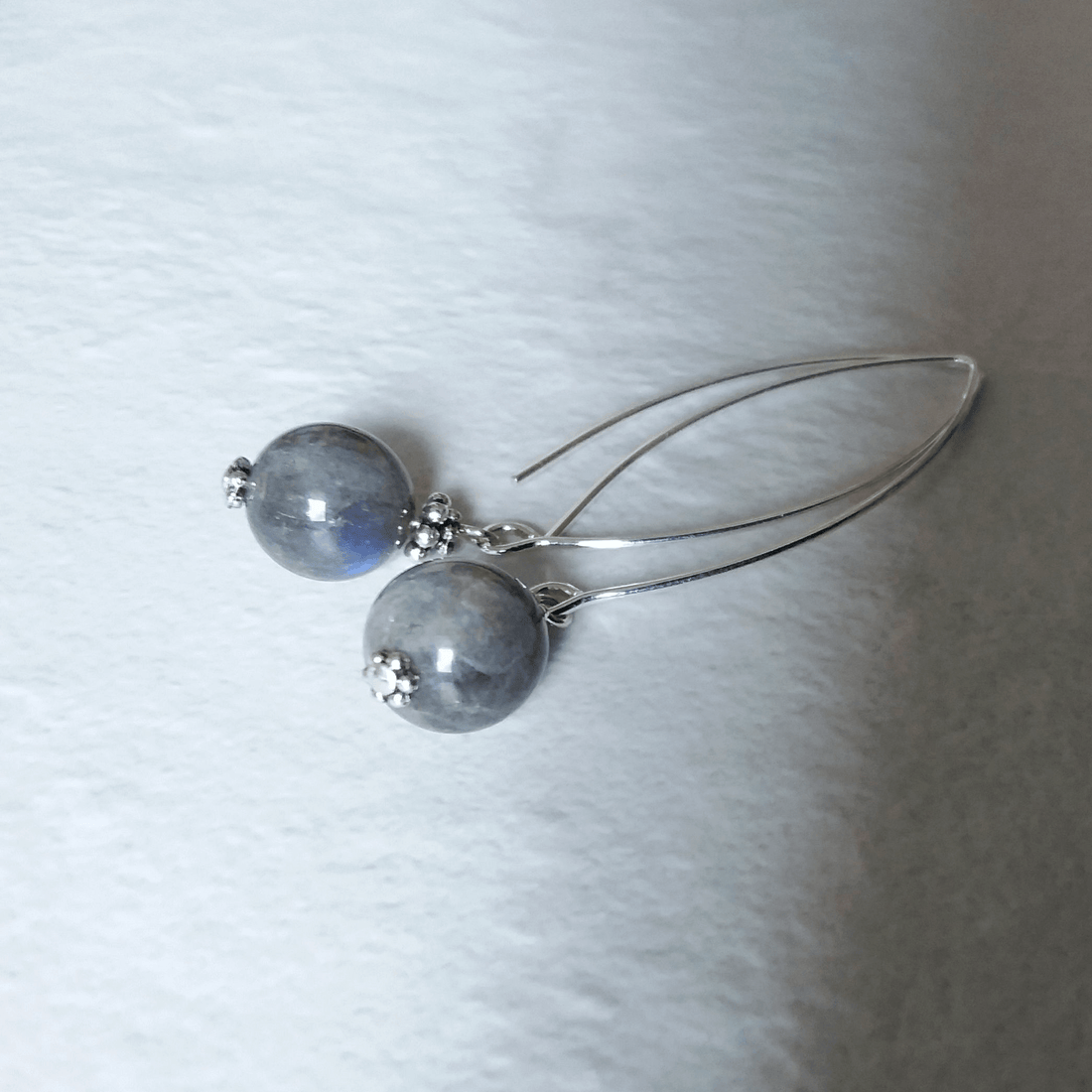 Labradorite Bow Dangle Earrings