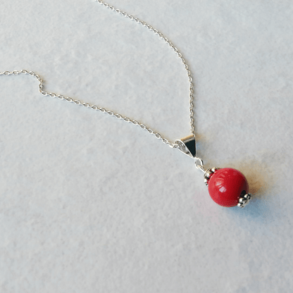 Red Sea Bamboo Single Gem Necklace