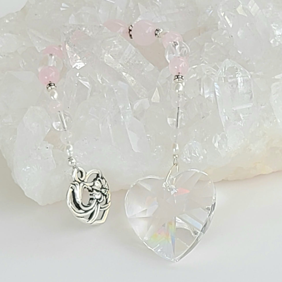 Rose Quartz Light-catcher / Pendulum